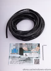 Комплект уплотнителя для пластиковых окон и дверей (16м) черный